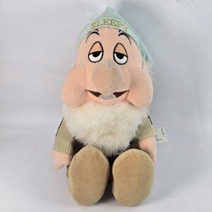 Disney Sleepy Dwarf Plush Toy Beanie Doll 13" from Snow White and Seven Dwarves
